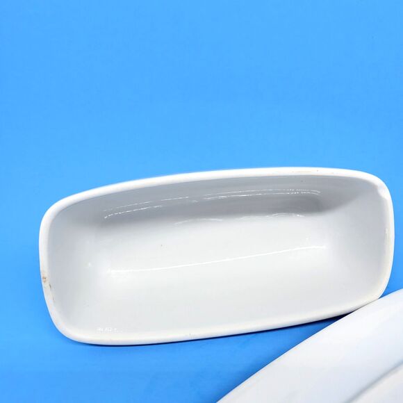 Pottery Barn Great White 2  Covered Butter Dish - Picture 6 of 10